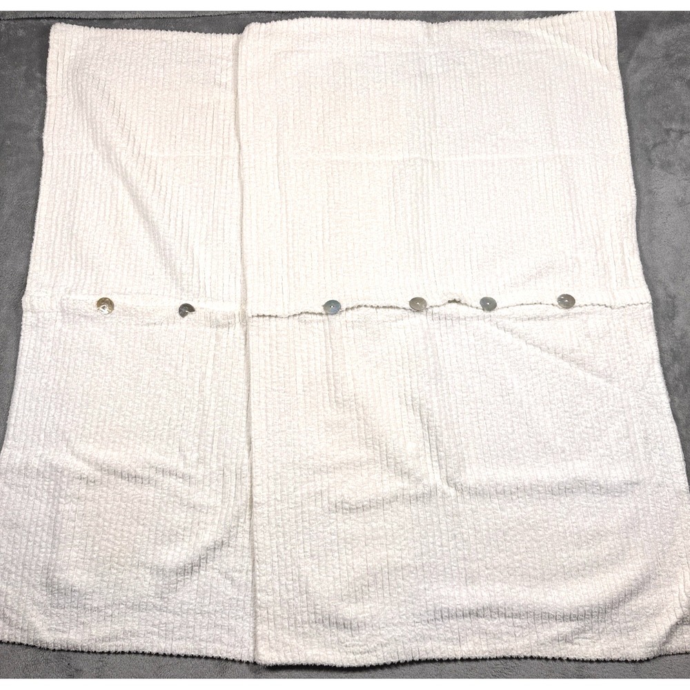 Bella Notte Linens White Waffle Weave Euro Sham King Size Flax Mother of Pearl